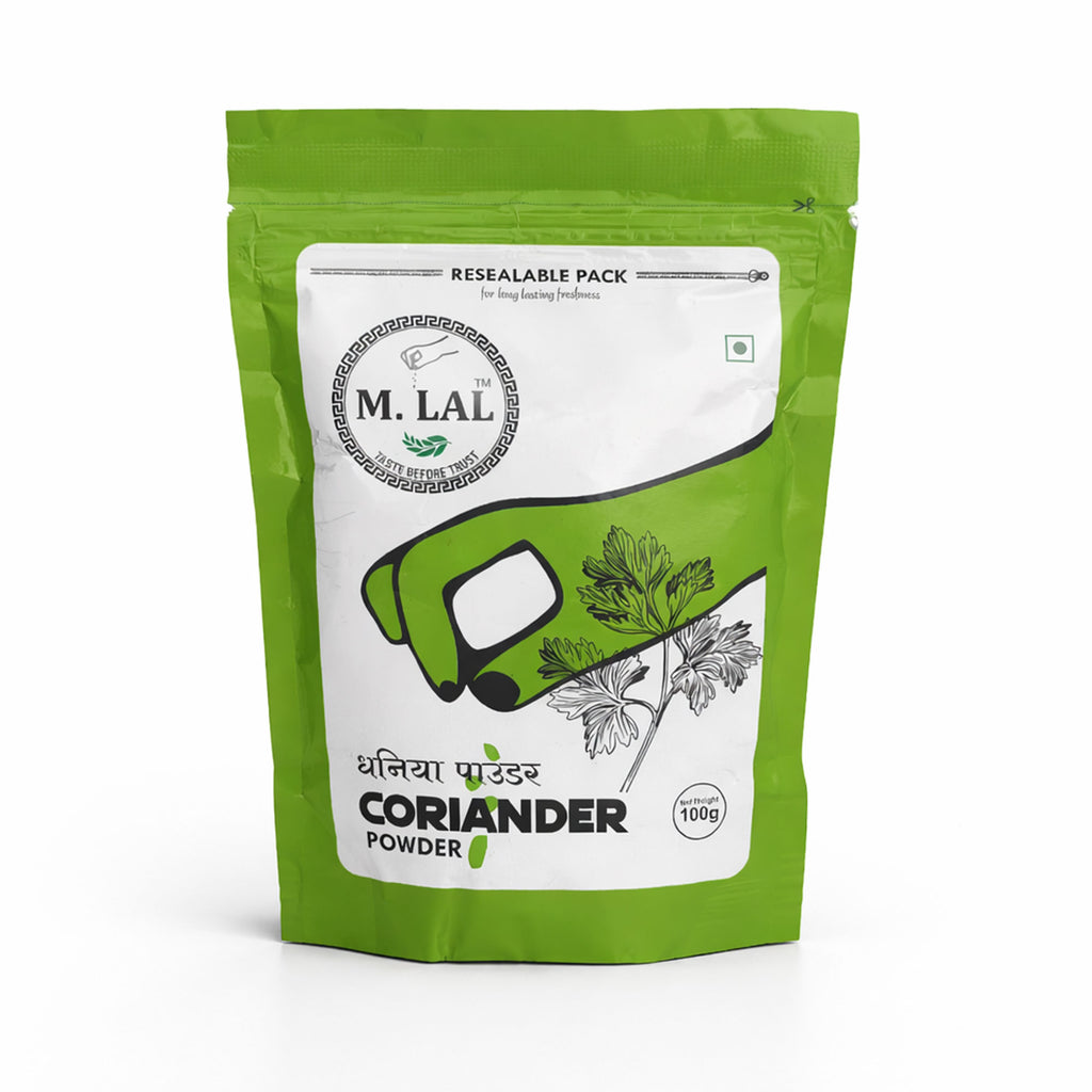 M. Lal Dhania Powder 100g – Premium Coriander Spice for Authentic Flavor