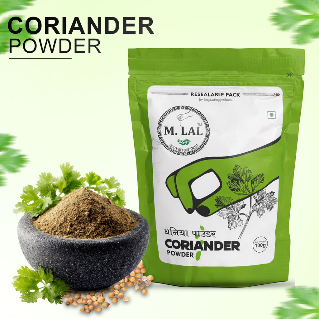 M. Lal Dhania Powder 100g – Premium Coriander Spice for Authentic Flavor