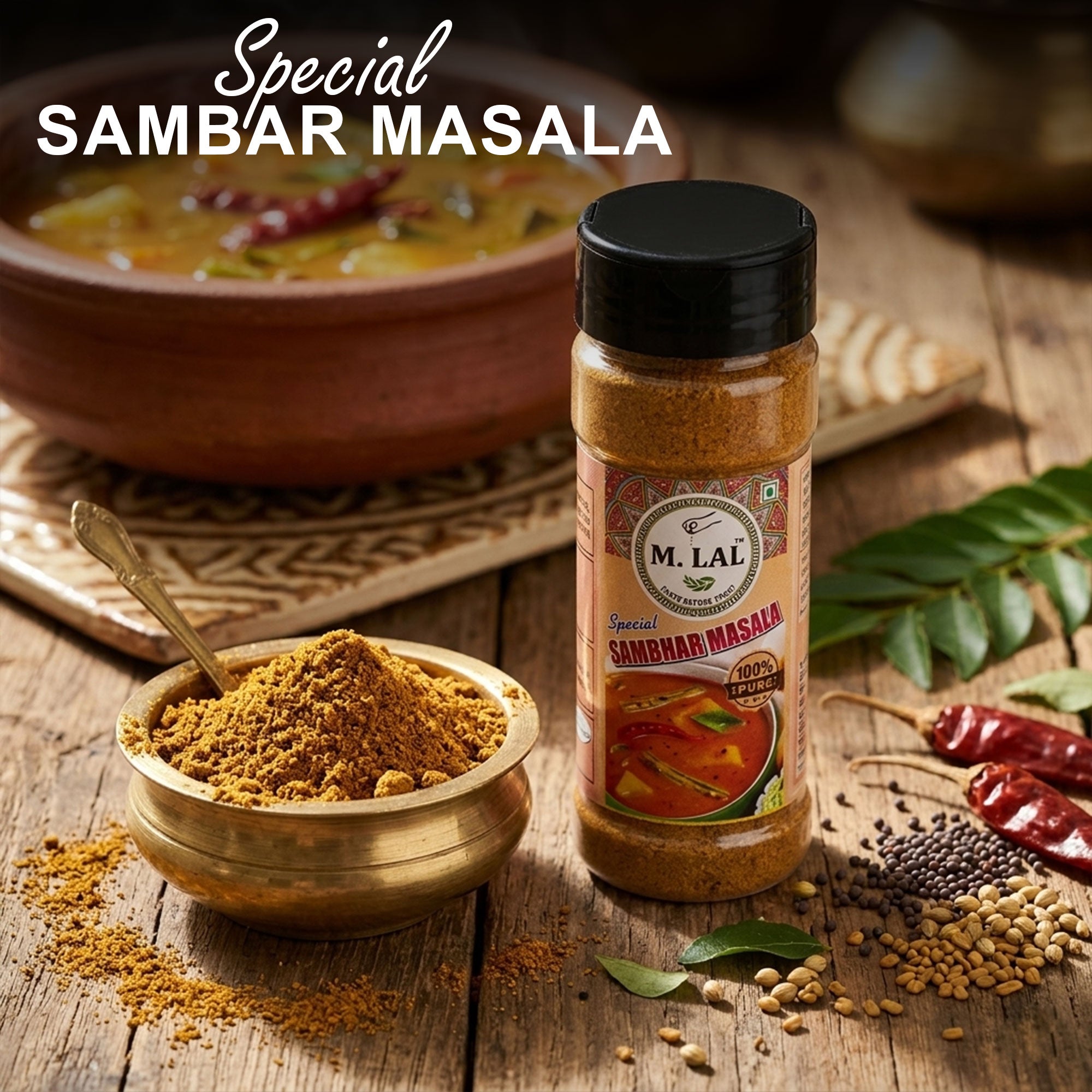 Traditional Sambhar Masala 50g | Authentic Taste & Aroma