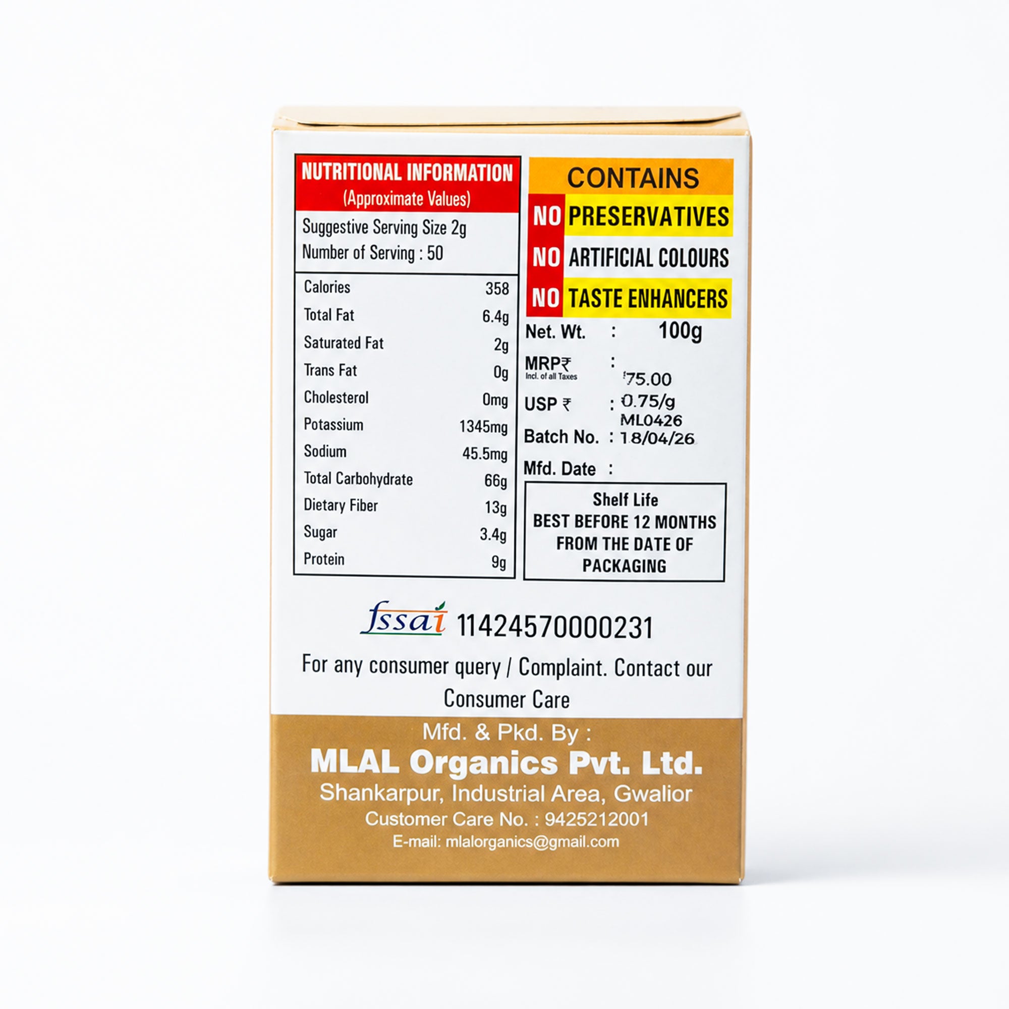 MLAL Ginger Powder (Adrak Powder) – Strong Aroma & Bold Flavor