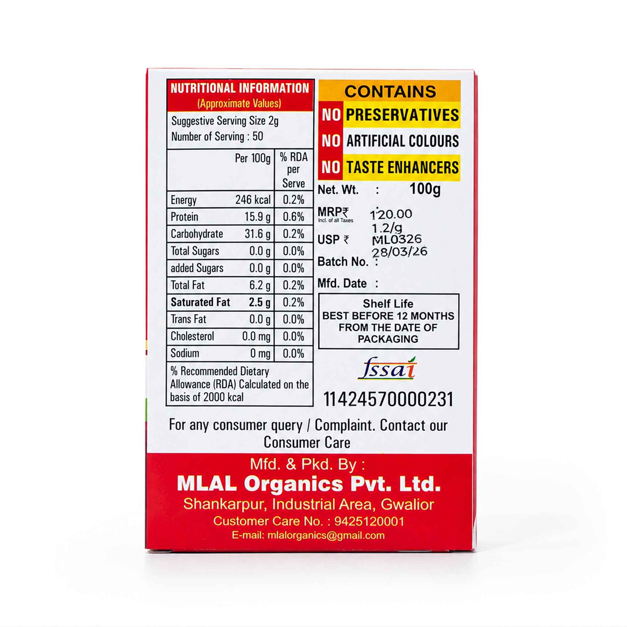 MLAL Kashmiri Lal Mirch Powder – Deep Color & Mild Heat