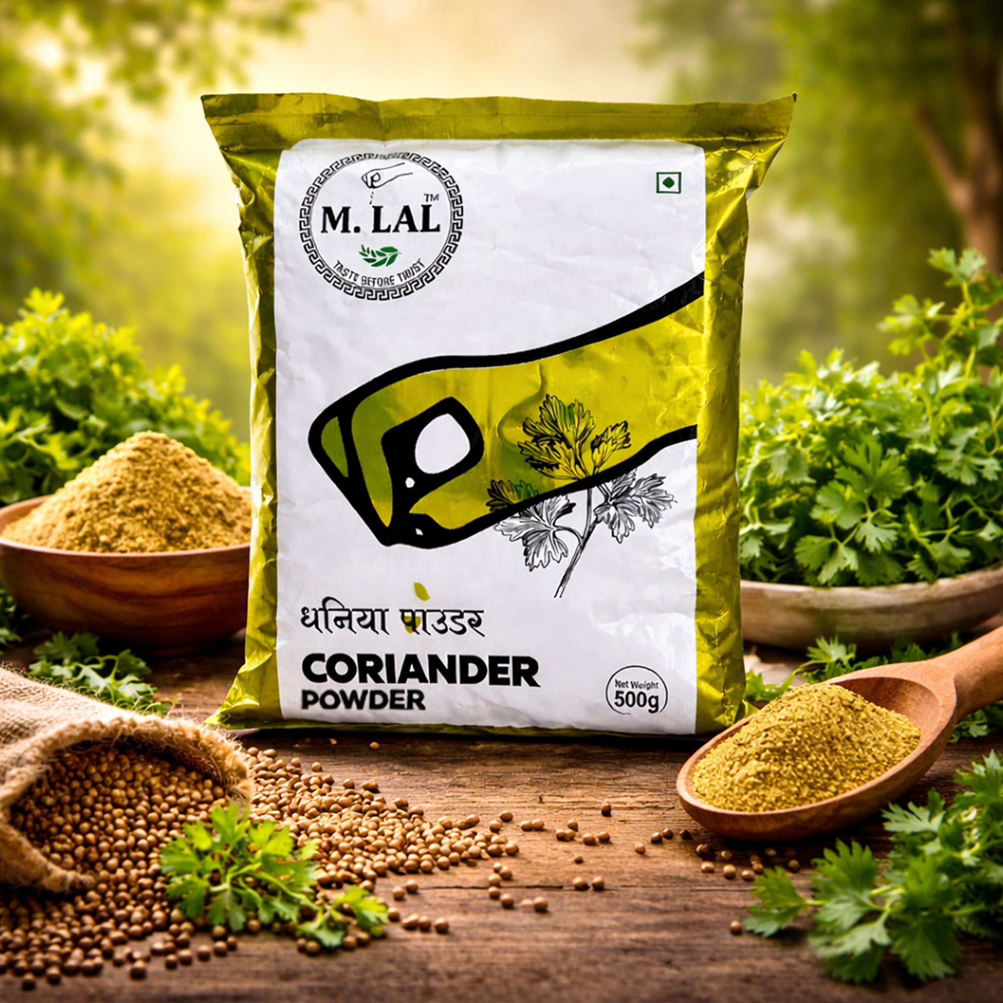 MLAL Shuddh Premium Dhania Powder (500g) 🌿 | Pure, Fresh & Authentic Indian Spice