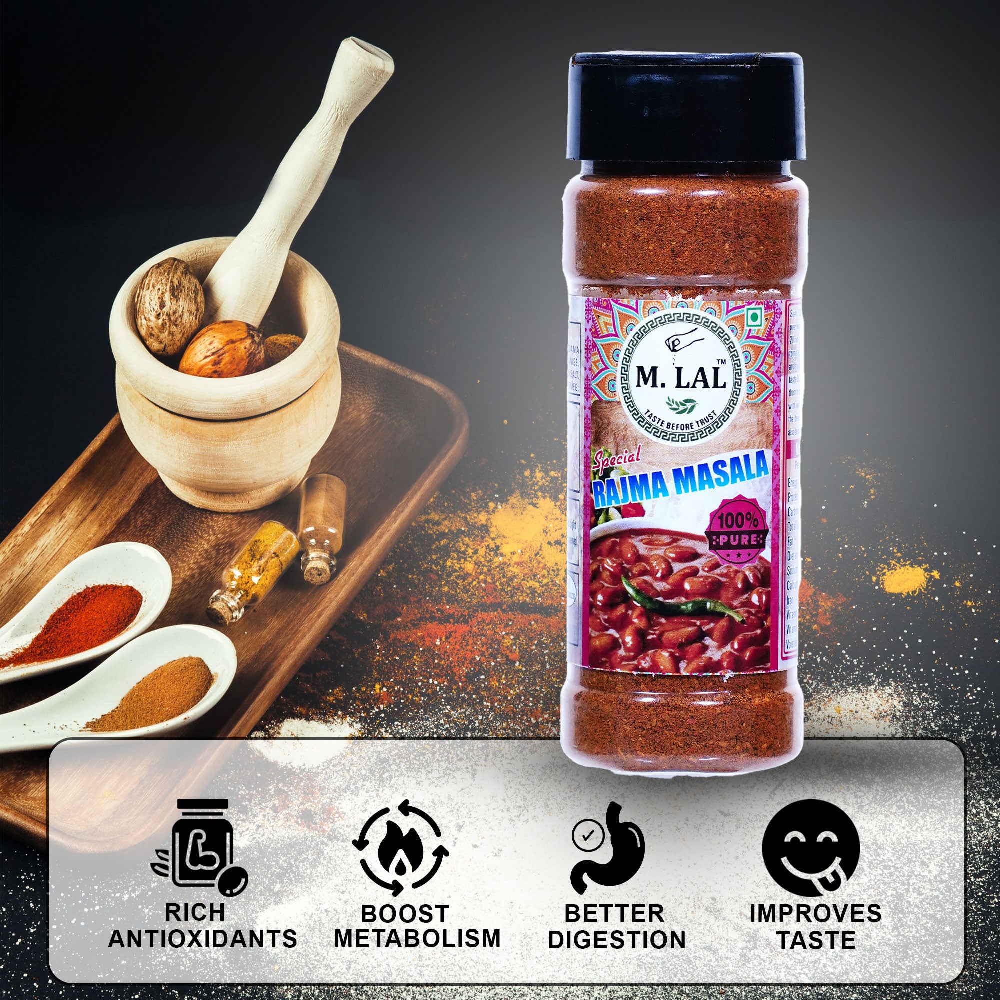 Premium Rajma Masala Powder 50g | Traditional North Indian Taste