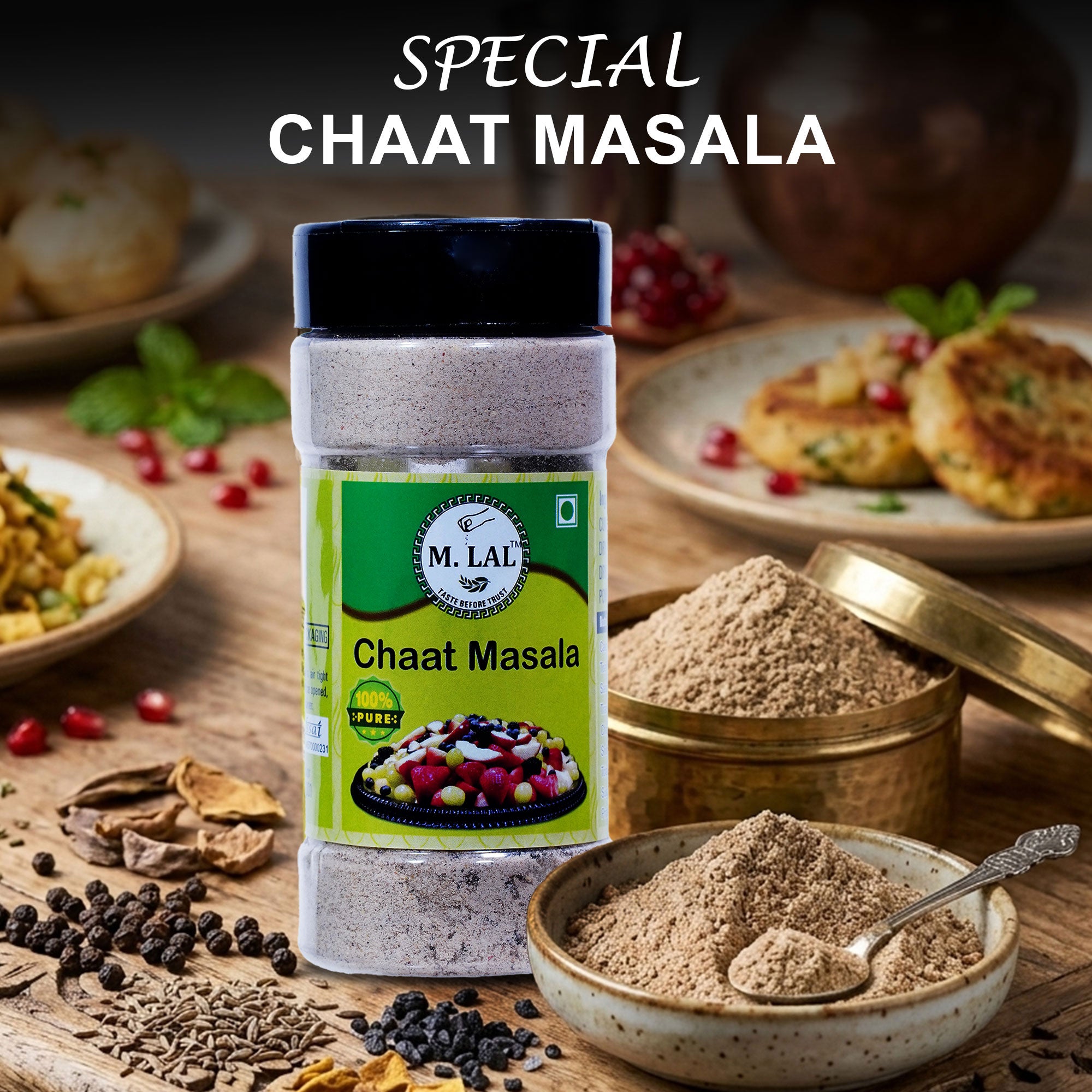 Premium Chaat Masala 100g – Tangy & Chatpata Spice Blend
