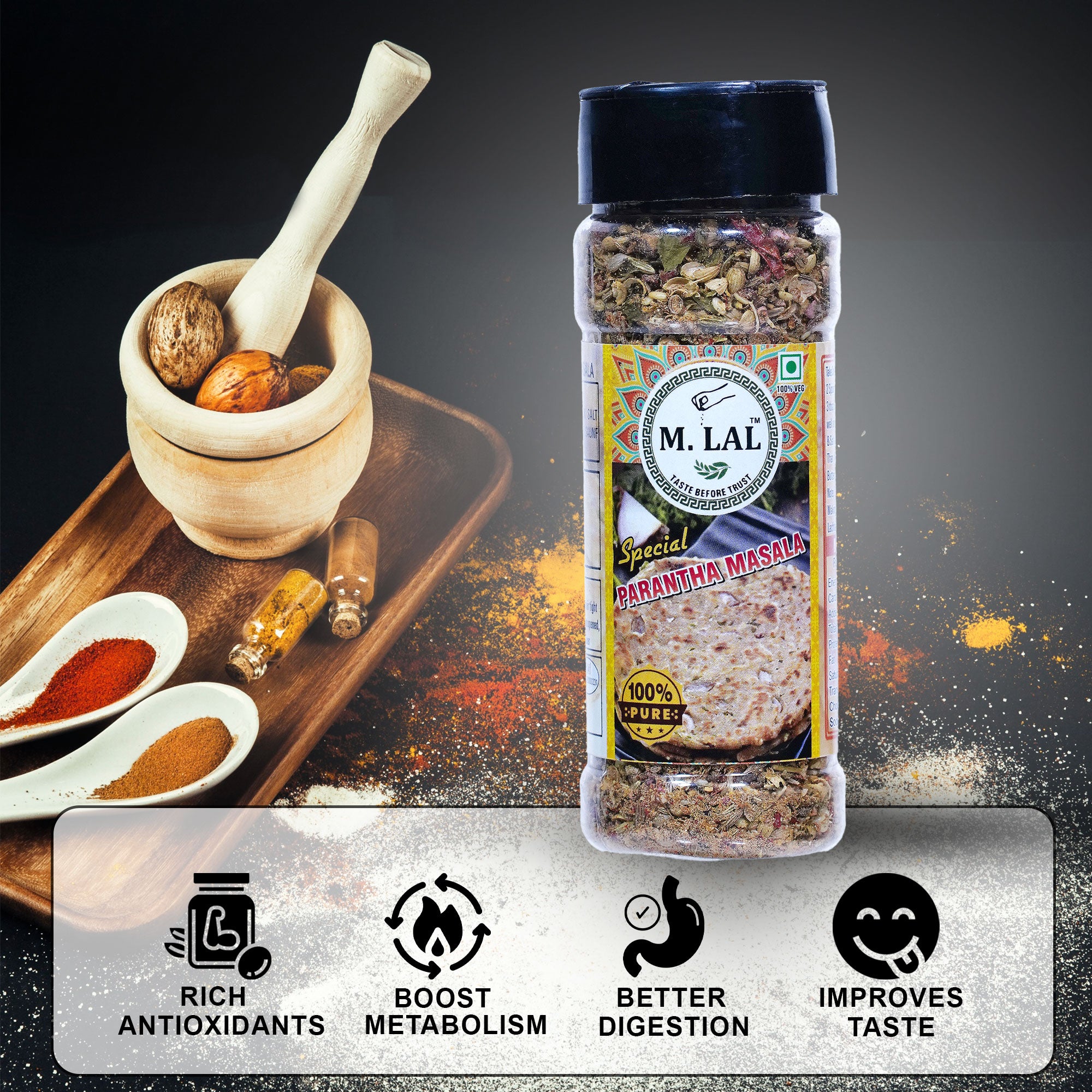M. Lal Paratha Masala 50g – Flavorful Spice Mix for Perfect Parathas