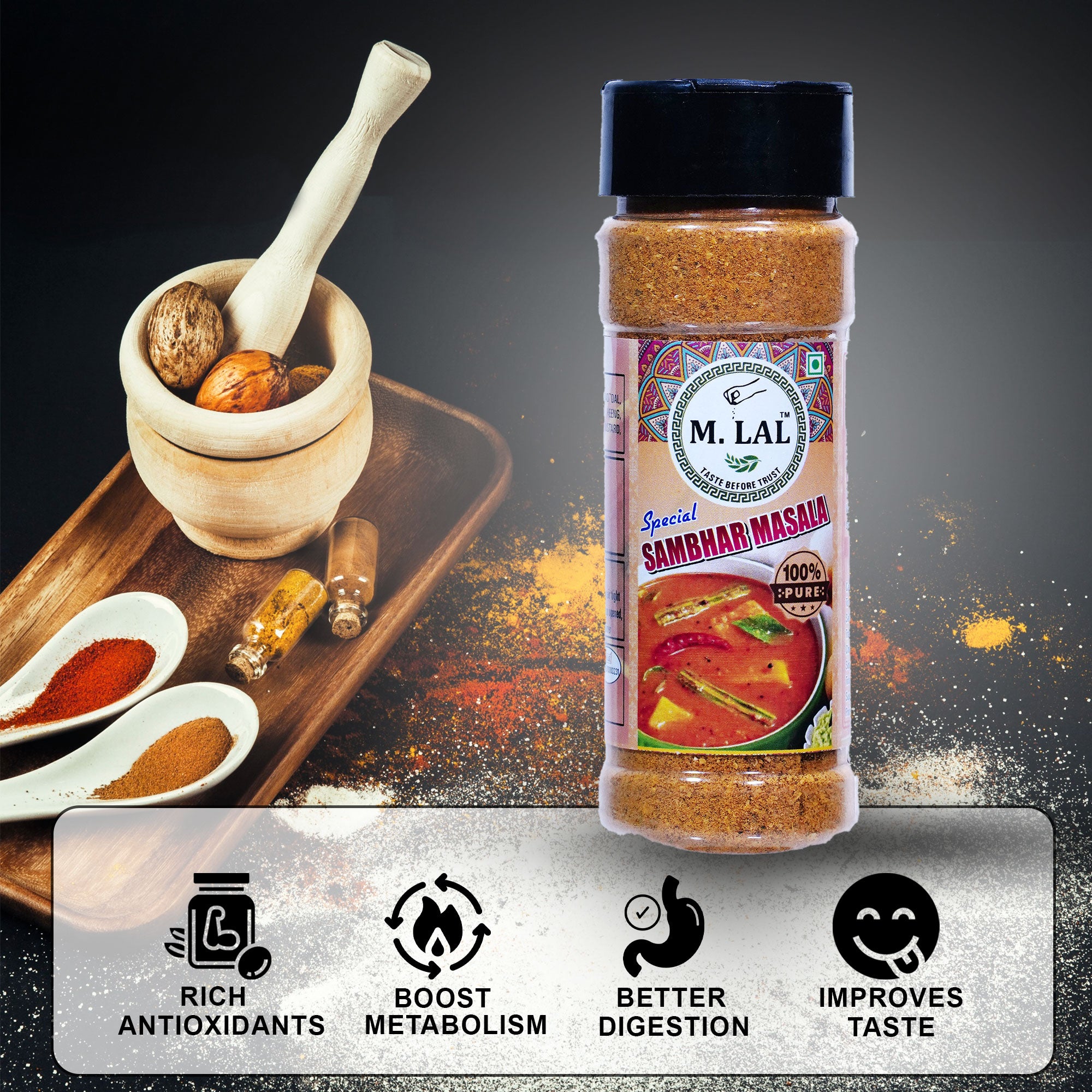 Traditional Sambhar Masala 50g | Authentic Taste & Aroma