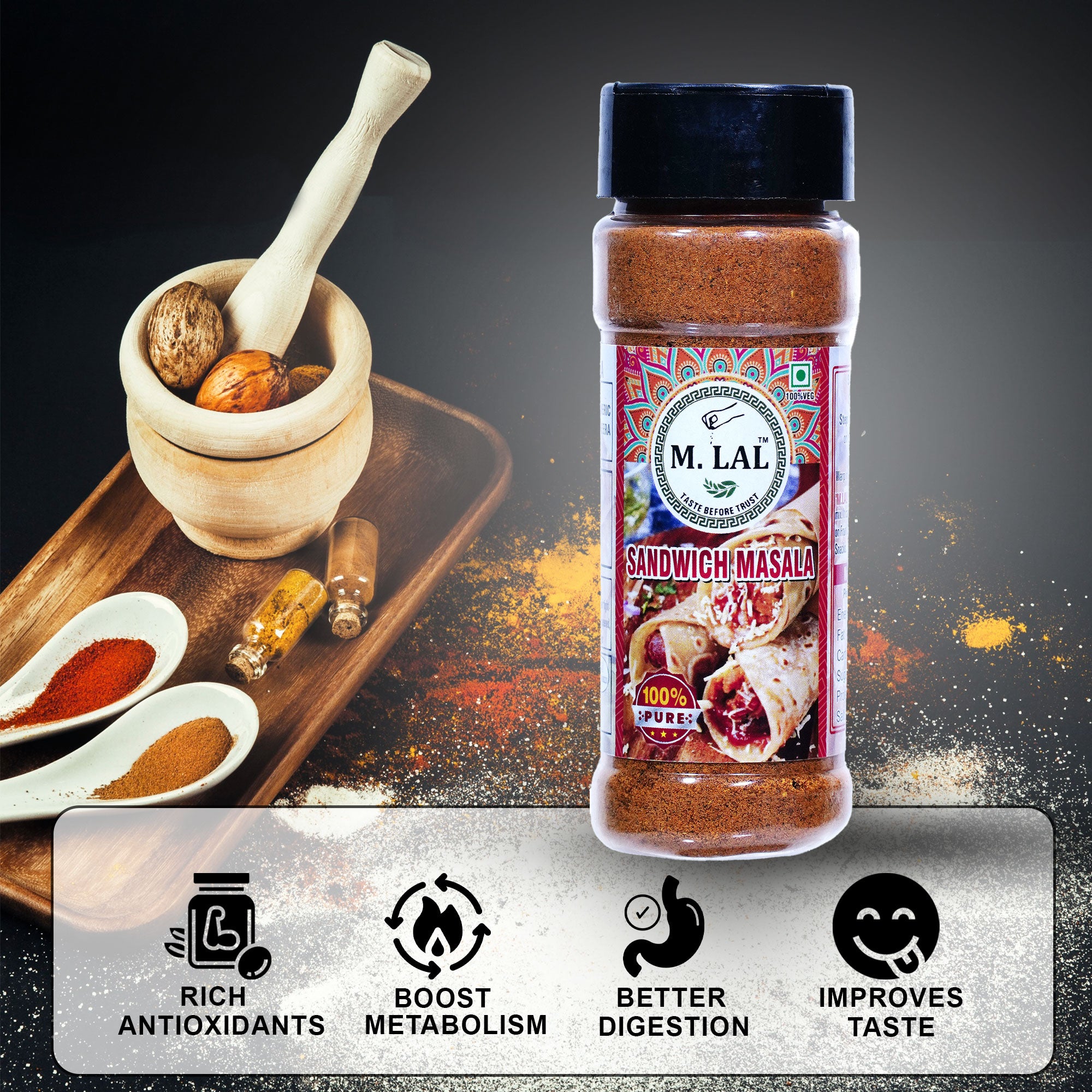 Chatpata Sandwich Masala 50g | Street-Style Flavor Booster