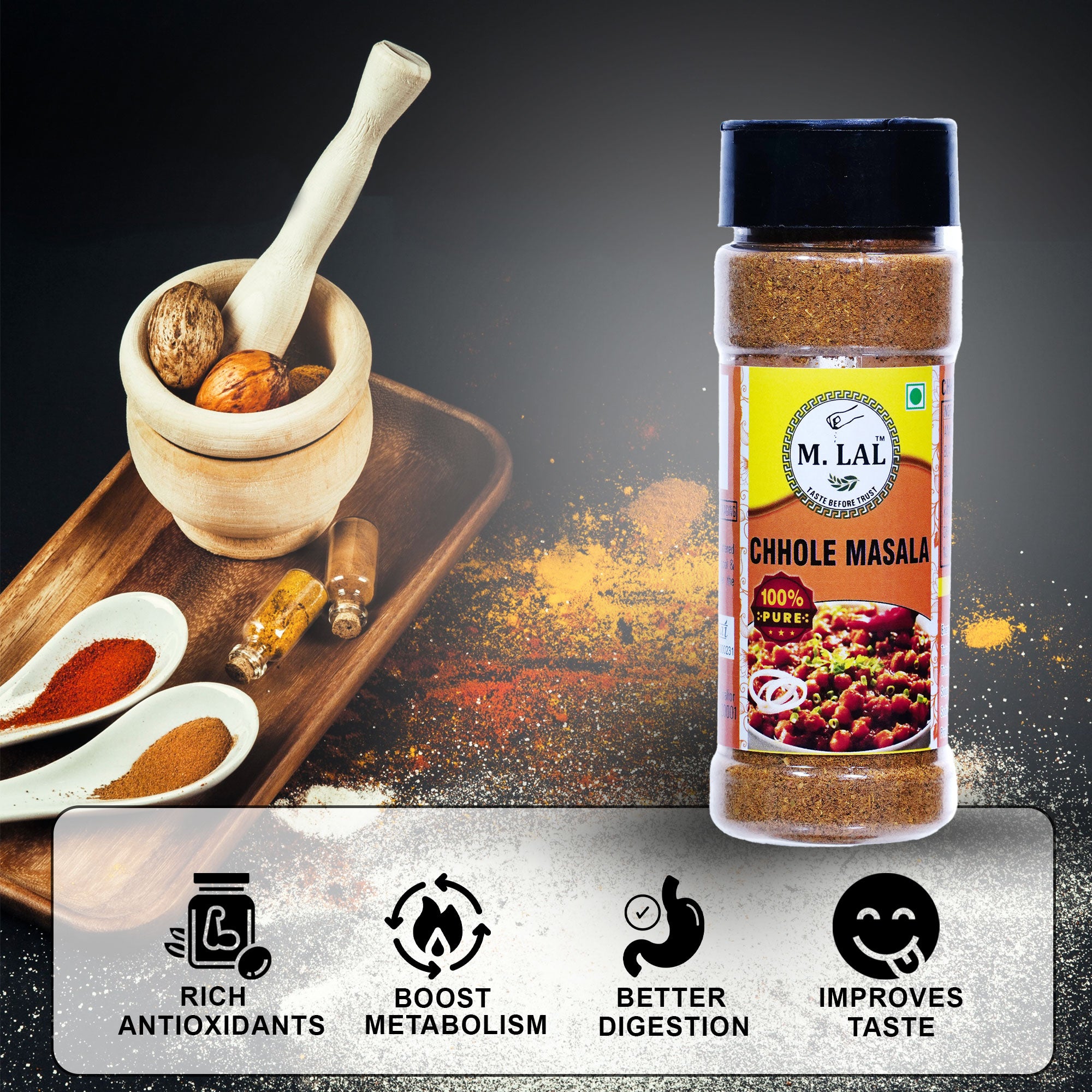 Traditional Chhole Masala – Bold & Aromatic Spice Blend