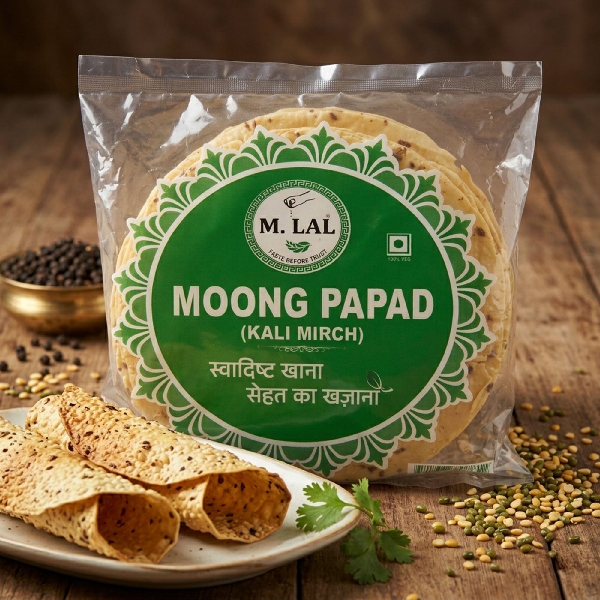 MLAL Handmade Signature Moong Daal Papad
