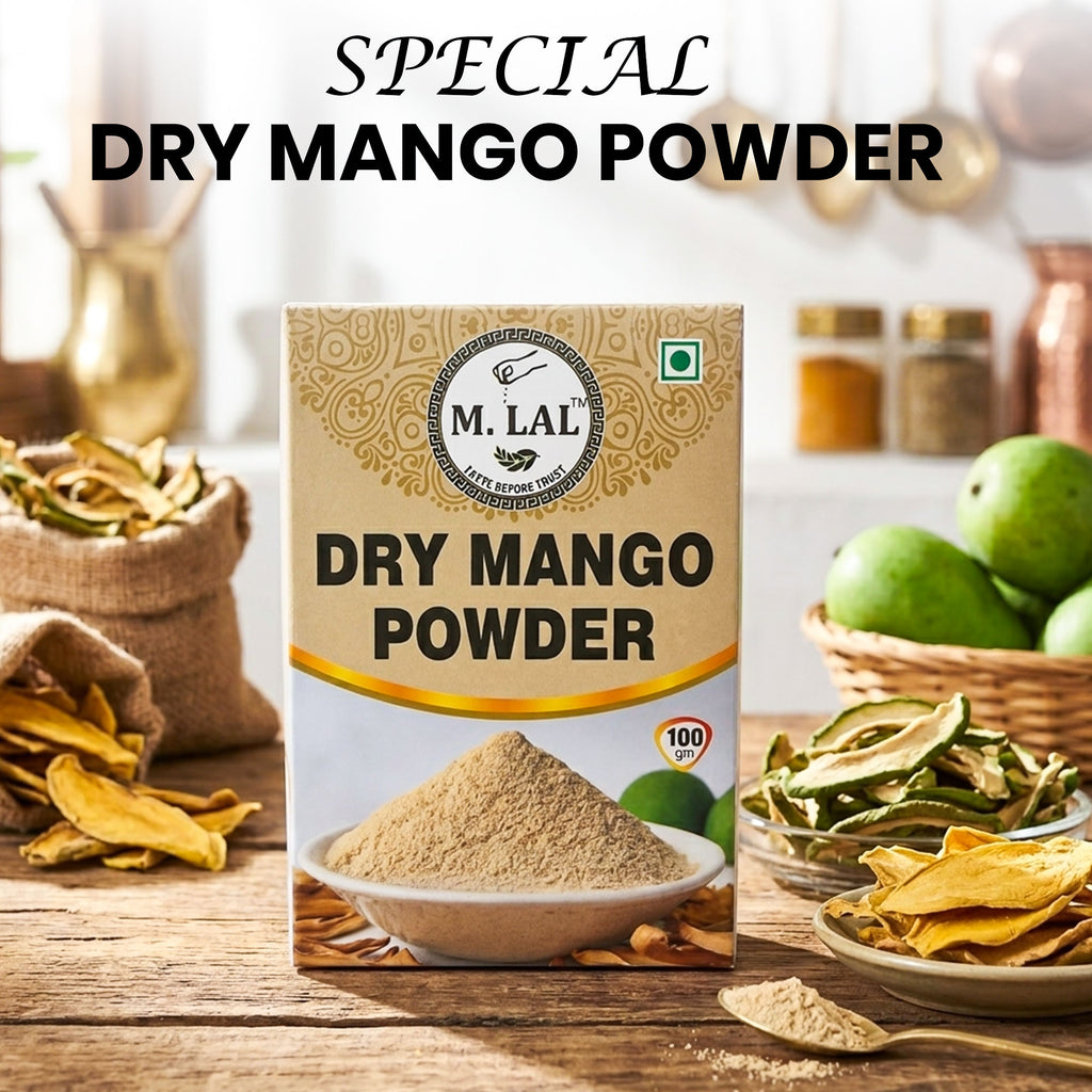 M.Lal Dry Mango Powder (Amchur) – Tangy Taste, Finely Ground, Quality Checked