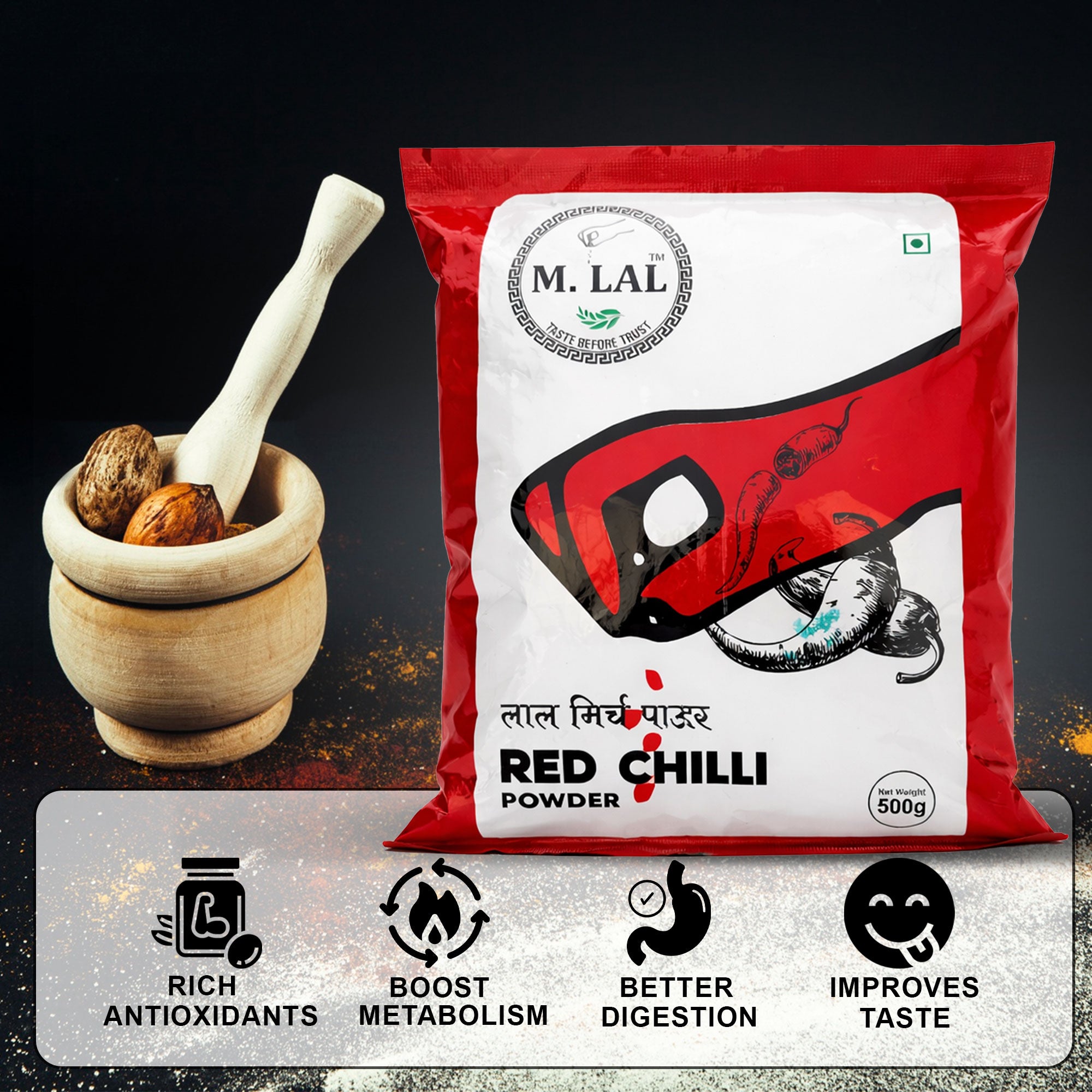 MLAL Select Premium Chilli Powder || 500g Pack ||