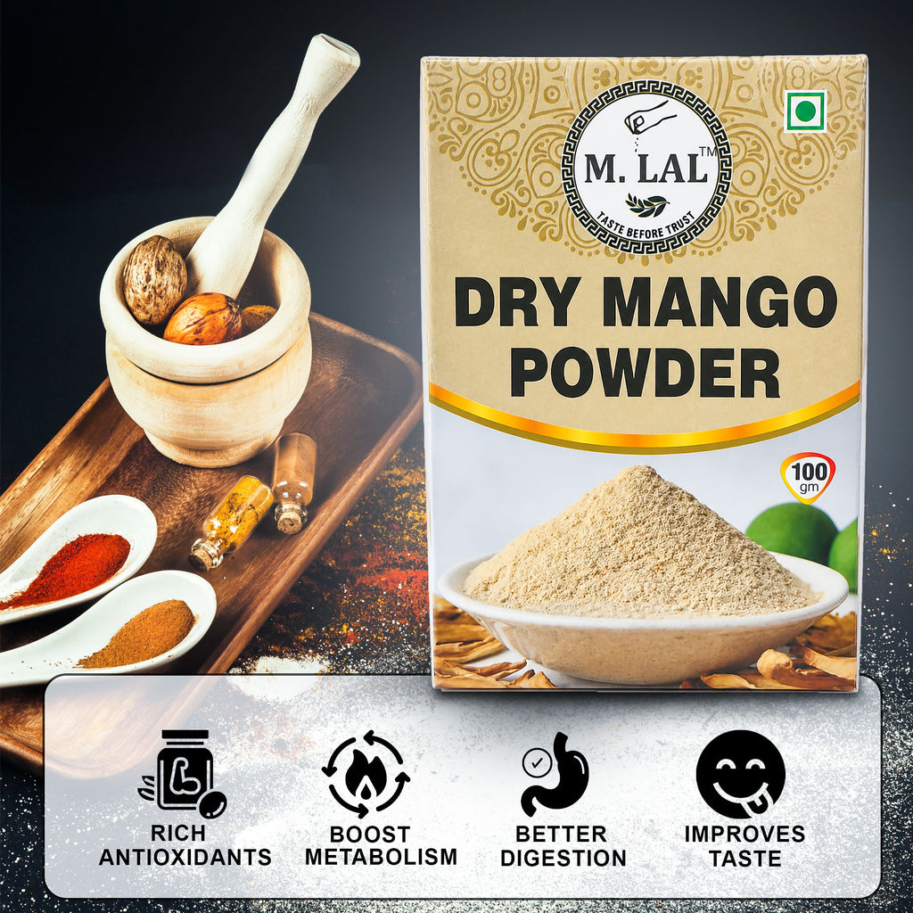 M.Lal Dry Mango Powder (Amchur) – Tangy Taste, Finely Ground, Quality Checked
