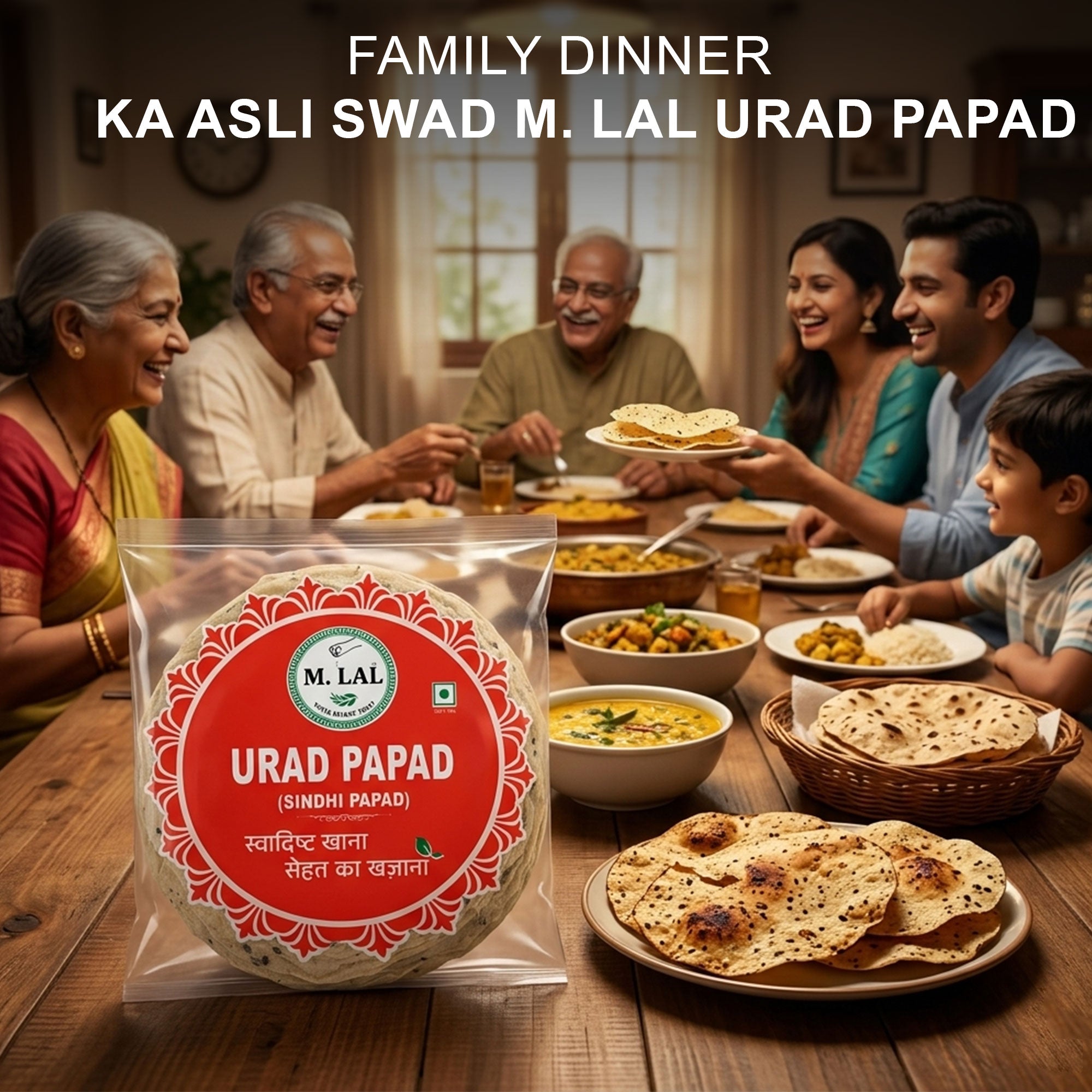 MLAL Handmade Signature Urad Daal Papad