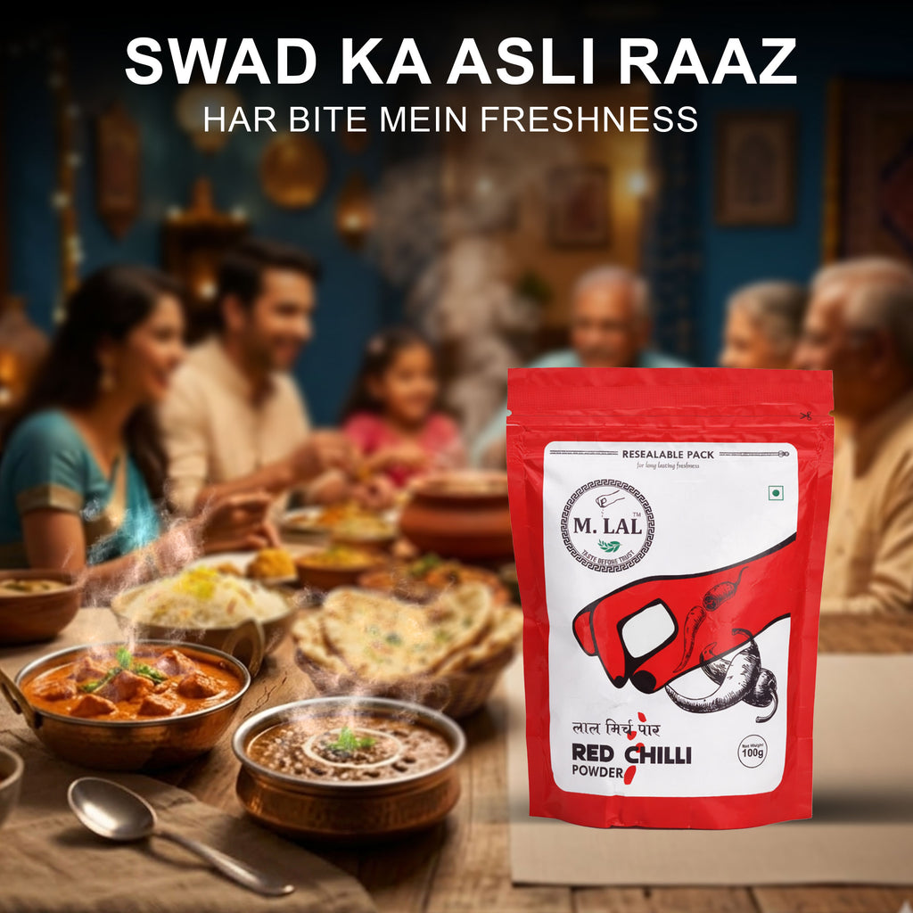 MLAL Shuddh Premium Red Chilli Powder (100g) 🌶️ | Pure, Fresh & Authentic Indian Spice
