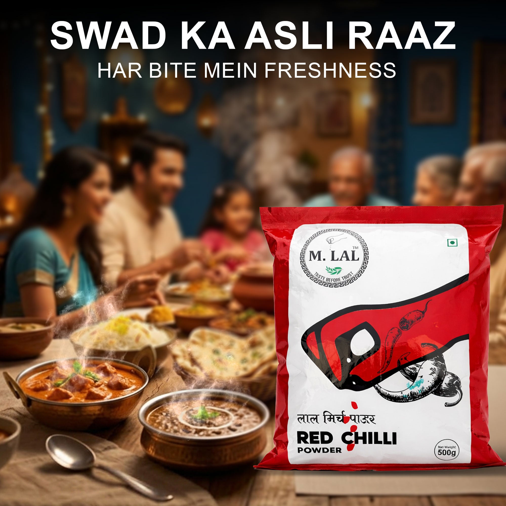 MLAL Select Premium Chilli Powder || 500g Pack ||