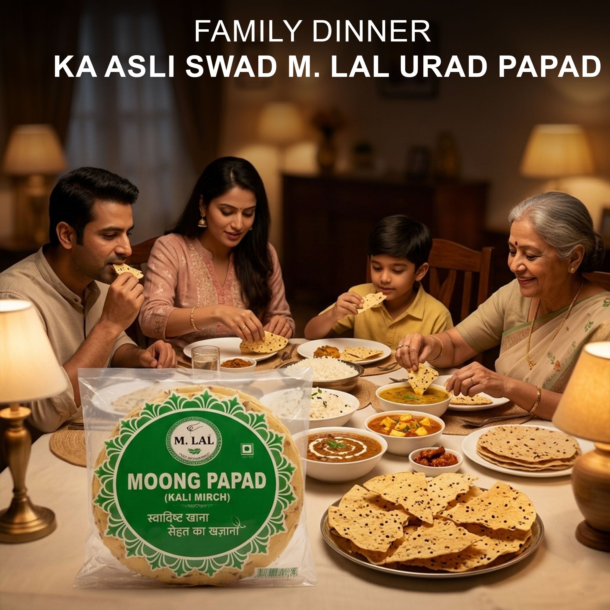 MLAL Handmade Signature Moong Daal Papad