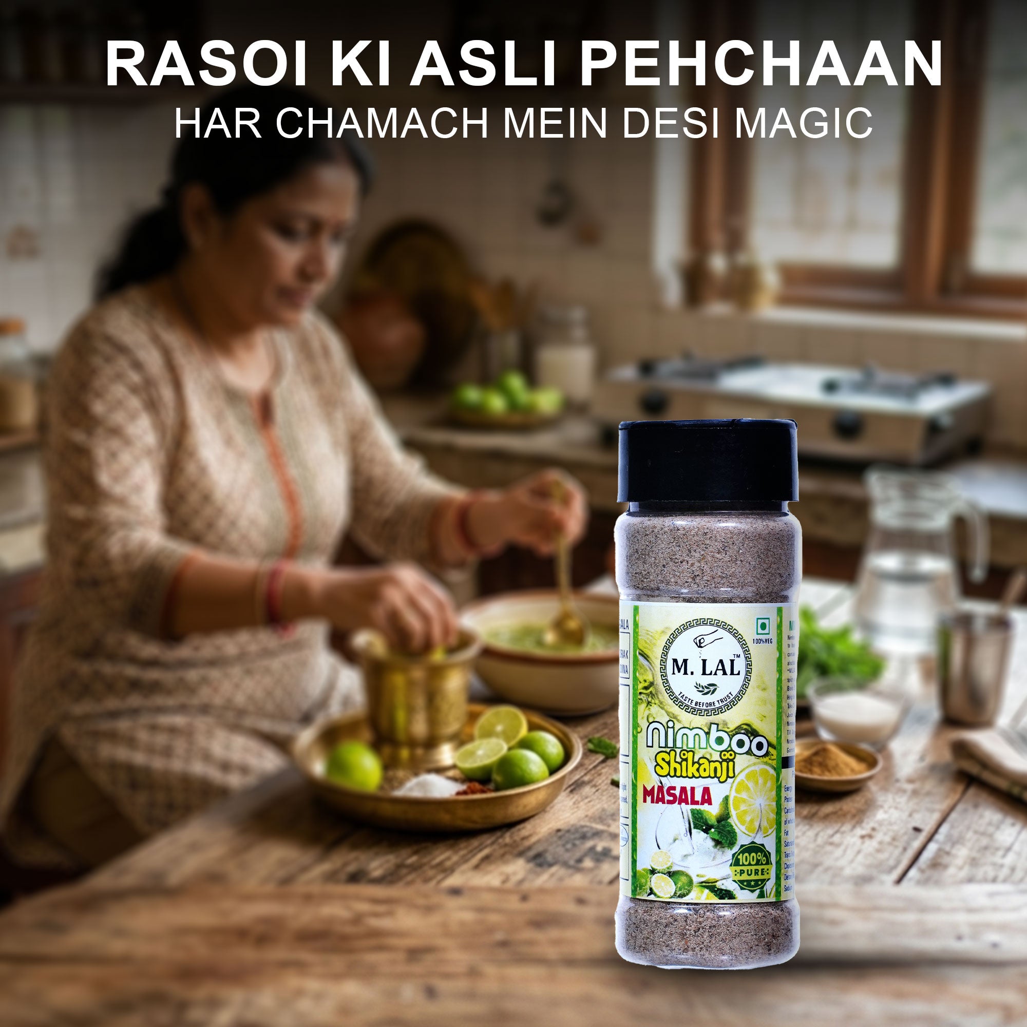 M. Lal Shikanji Masala – Refreshing Lemon Drink Spice Mix