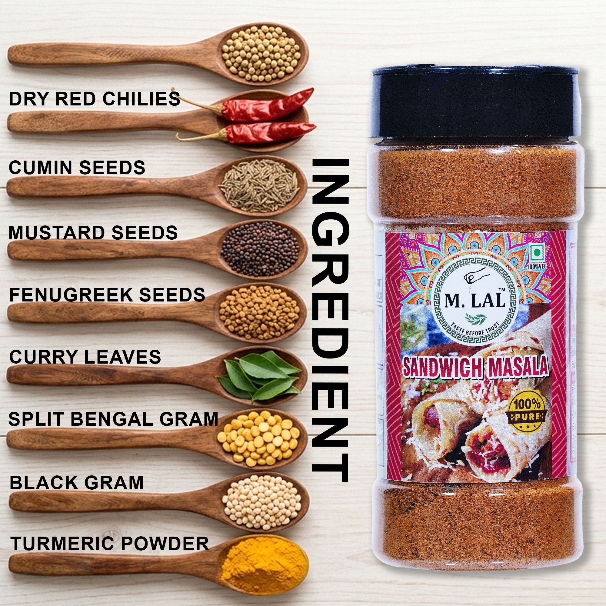 Classic Sandwich Masala 100g– Perfect Tangy Spice Blend