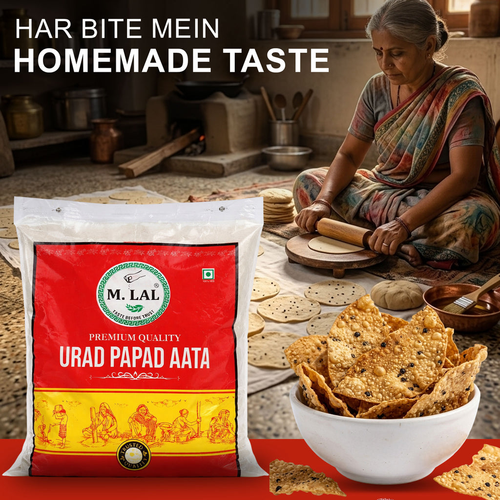 M. Lal Urad Papad Atta – Premium Lentil Flour for Crispy Papads