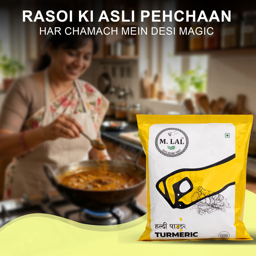 MLAL Shuddh Premium Haldi Powder (500g) 🌿 | Pure, Natural & Authentic Turmeric