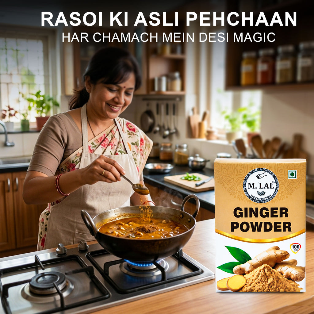 MLAL Ginger Powder (Adrak Powder) – Strong Aroma & Bold Flavor