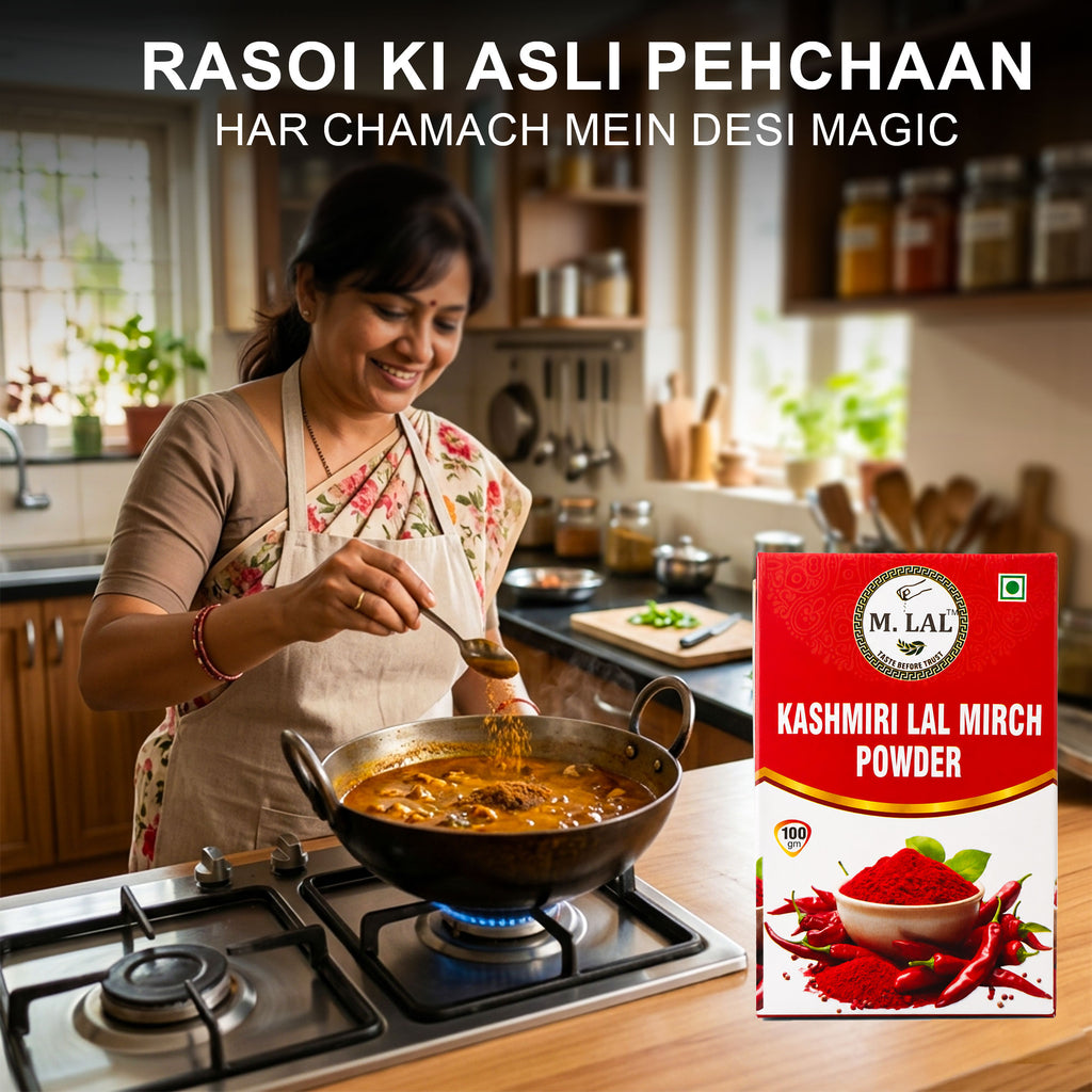 MLAL Kashmiri Lal Mirch Powder – Deep Color & Mild Heat