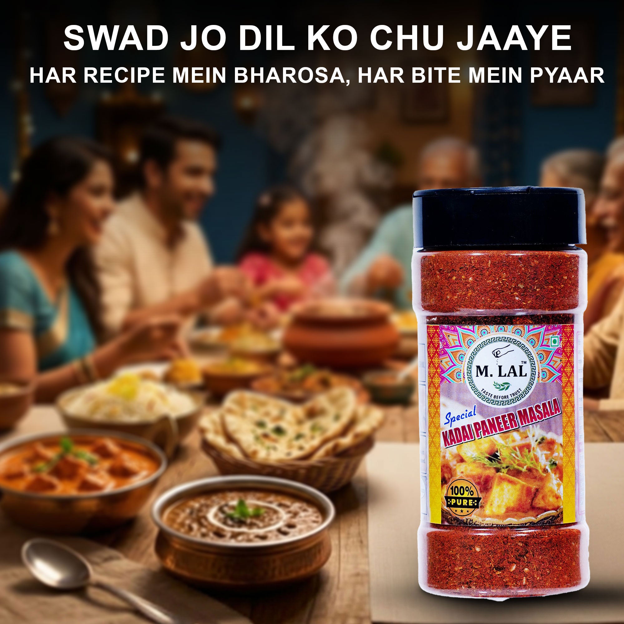 Authentic Kadhai Paneer Masala 100g – Bold Punjabi Flavor Blend