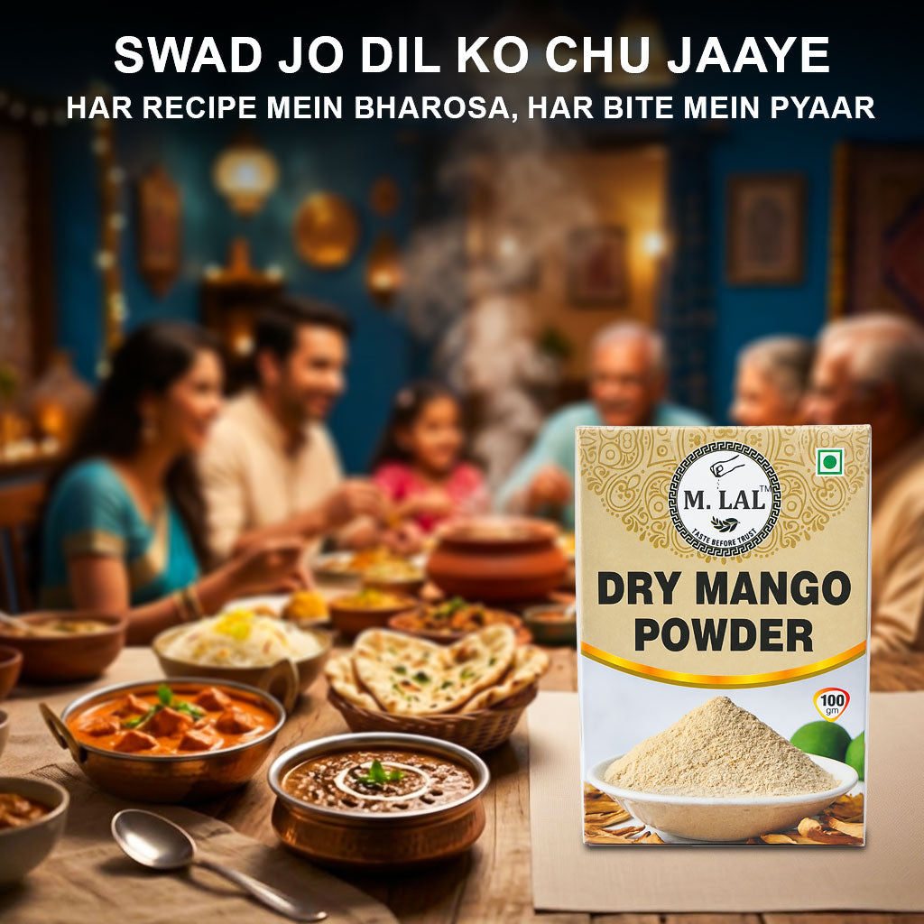 M.Lal Dry Mango Powder (Amchur) – Tangy Taste, Finely Ground, Quality Checked