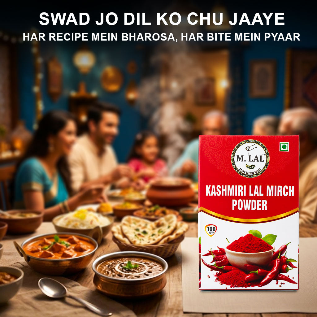MLAL Kashmiri Lal Mirch Powder – Deep Color & Mild Heat